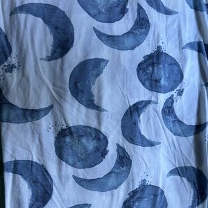 Baby crib mattress cover Blue Moon Patterned Fabric